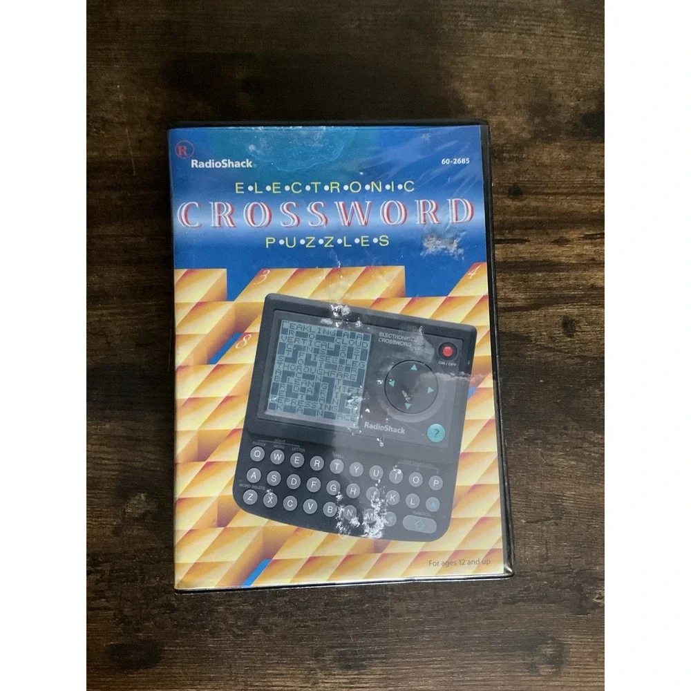 Radio Shack Electronic Crossword Puzzles 60-2685 Handheld Game